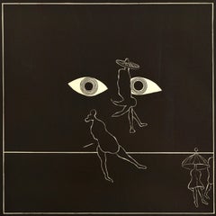 Original Vintage Advertising Poster Burkhart Beyerle Woodcuts Graphic Design Art