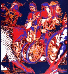 Original Vintage Advertising Poster Continental Nylon Reifen Tyres Psychedelic