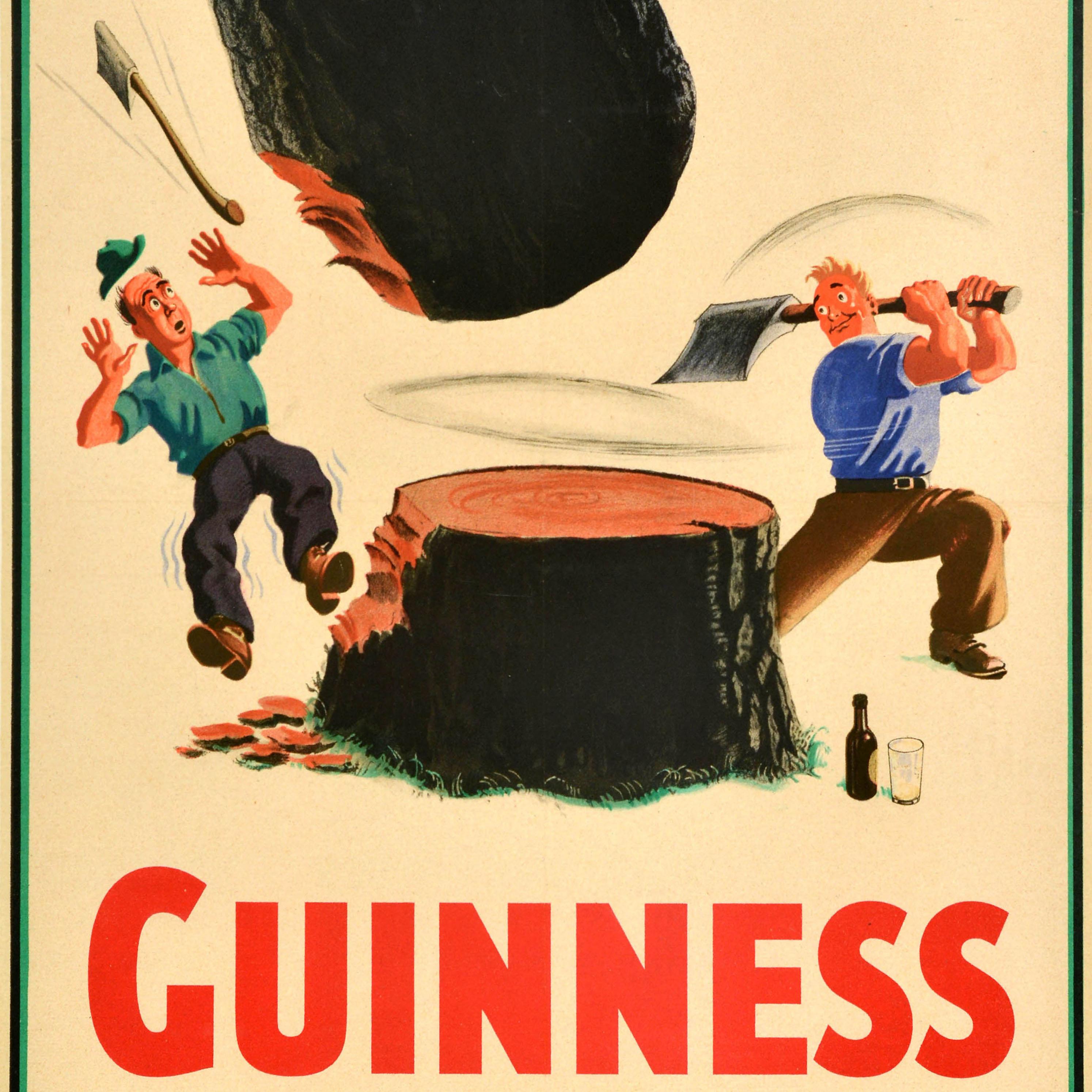 Original Vintage-Werbeplakat Guinness für Strength Tree, John Gilroy, Vintage (Mitte des 20. Jahrhunderts) im Angebot
