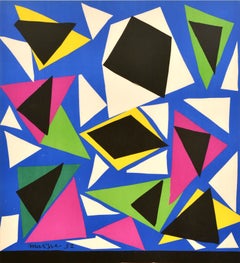 Original Vintage Advertising Poster Henri Matisse Mourlot Exhibition Abstract