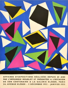 Original Vintage Advertising Poster Henri Matisse Mourlot Exhibition Abstract