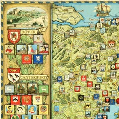 Original Vintage Advertising Poster Inn-Signia Of Whitbread Houses In East Kent