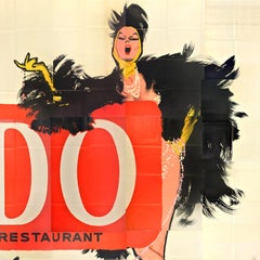 Original Vintage Advertising Poster Lido Avec Plaisir Rene Gruau Billboard