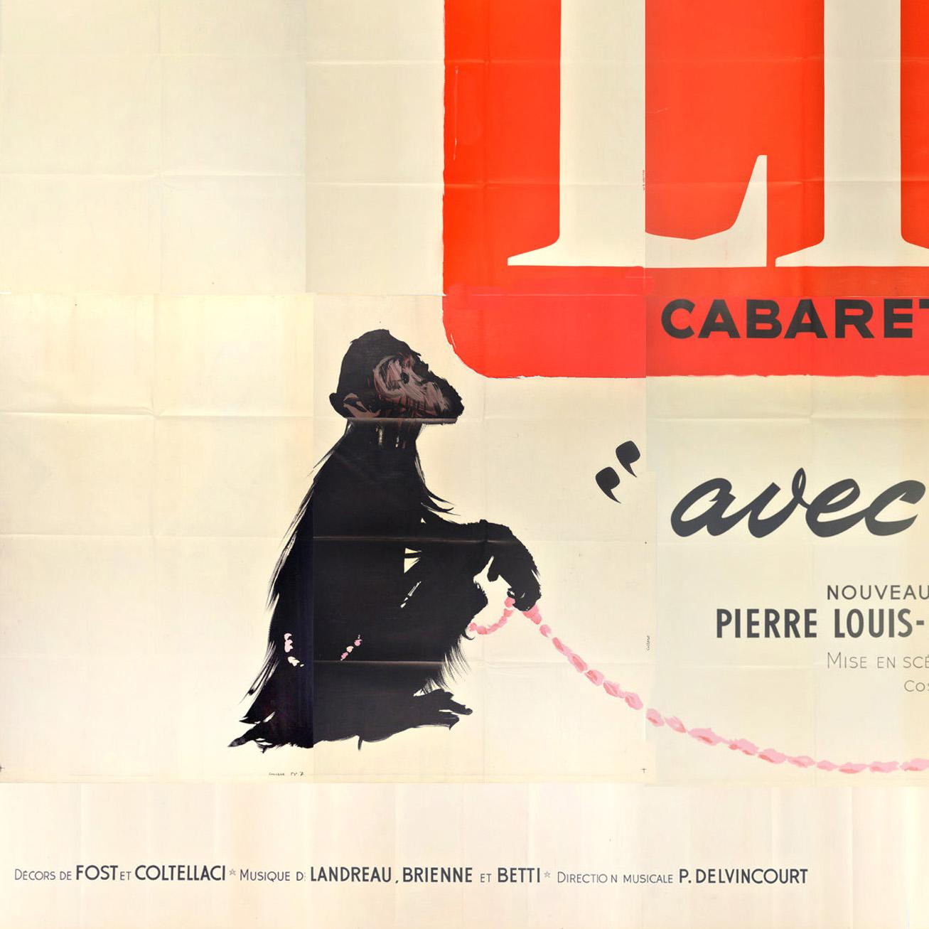Affiche publicitaire vintage originale « Lido Avec Plaisir » de