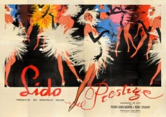 Original Vintage Advertising Poster Lido Prestige Rene Gruau Billboard Cabaret