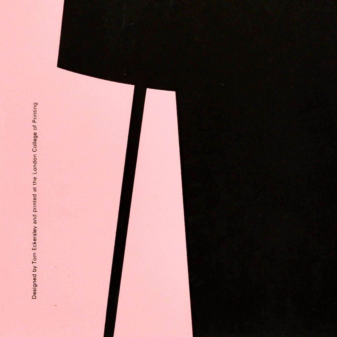 Fine XX secolo Poster pubblicitario originale d'epoca London College Of Printing Ball Eckersley in vendita