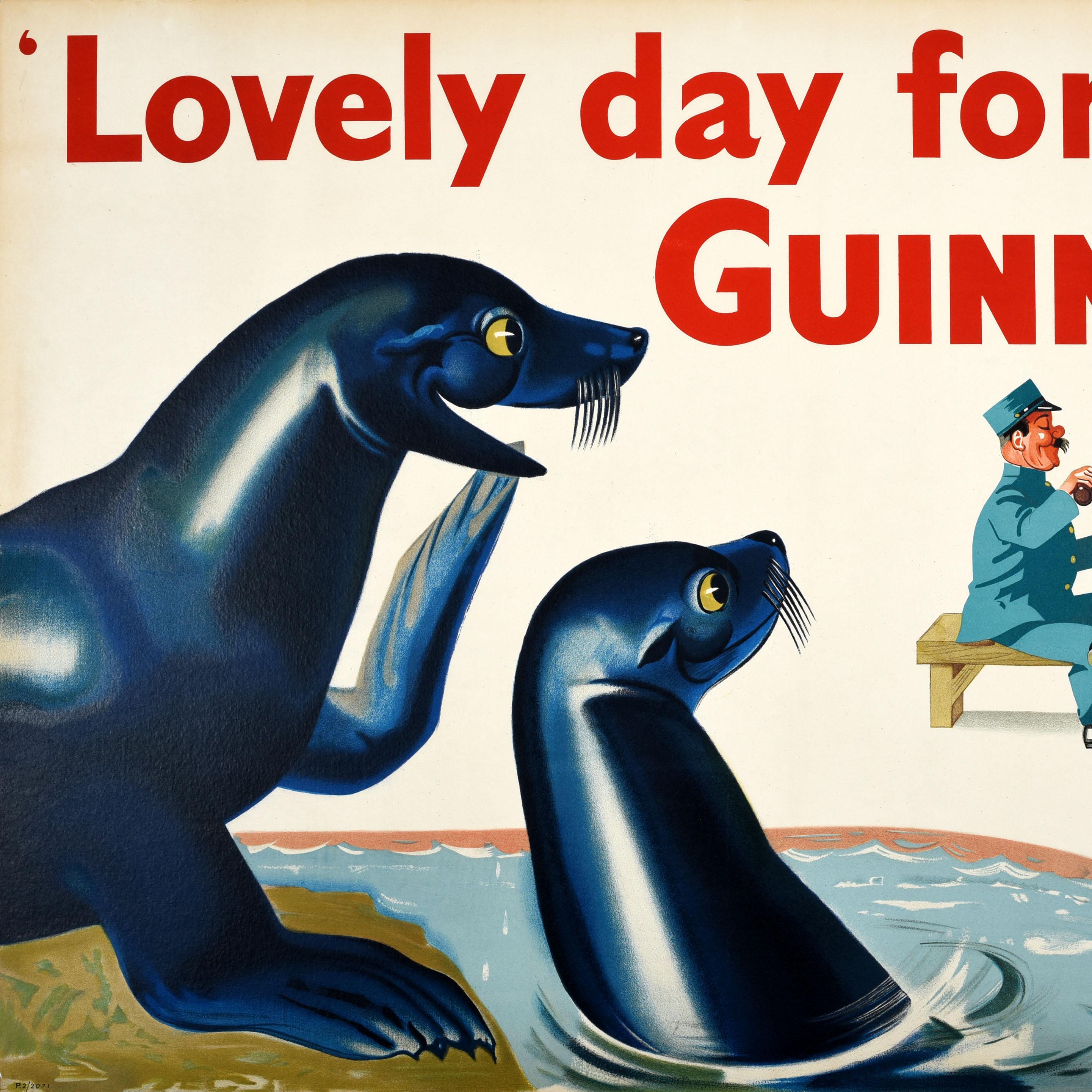 Britannique Affiche publicitaire originale vintage 