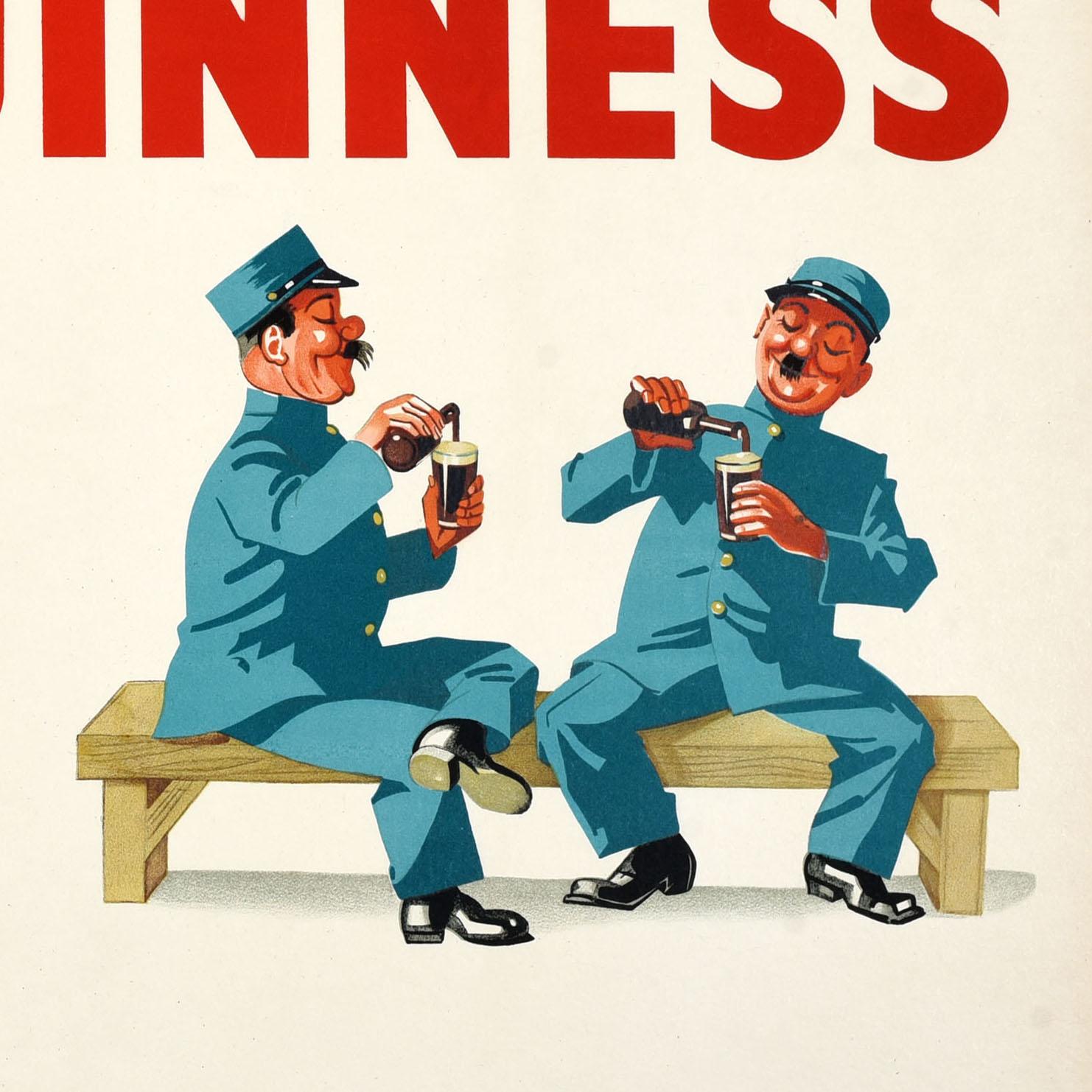 Poster pubblicitario originale d'epoca Bella giornata per una Guinness Irish Stout Gilroy In condizioni buone in vendita a London, GB