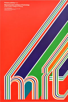 Original Vintage Advertising Poster Massachusetts Institute Of Technology MIT