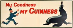 Original Vintage Advertising Poster My Goodness My Guinness John Gilroy Seal