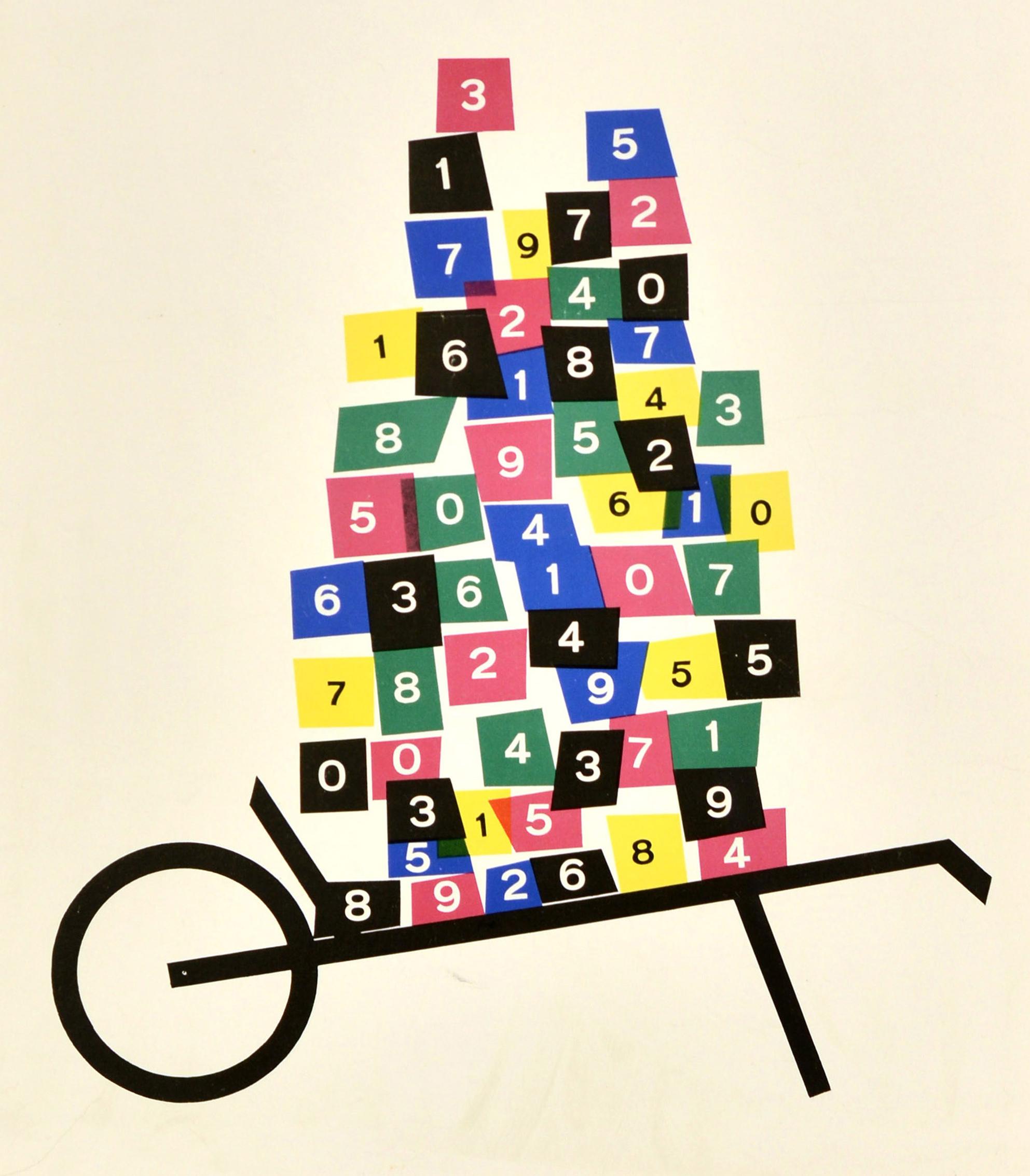 Poster pubblicitario originale d'epoca Olivetti Summa 15 Adding Machine G Pintori In condizioni buone in vendita a London, GB