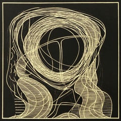 Original Vintage Advertising Poster Otto Coester Abstract Art Exhibition Etching