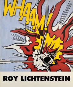 Original Vintage Advertising Poster Roy Lichtenstein Whaam Pop Art Exhibition