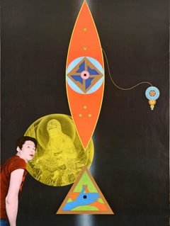 Original Vintage Advertising Poster Tadanori Yokoo Stedelijk Museum Art Exhibit