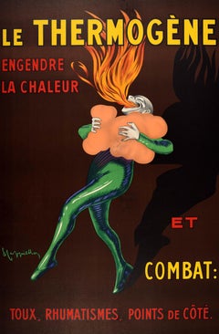 Original Vintage Advertising Poster Thermogene Leonetto Cappiello