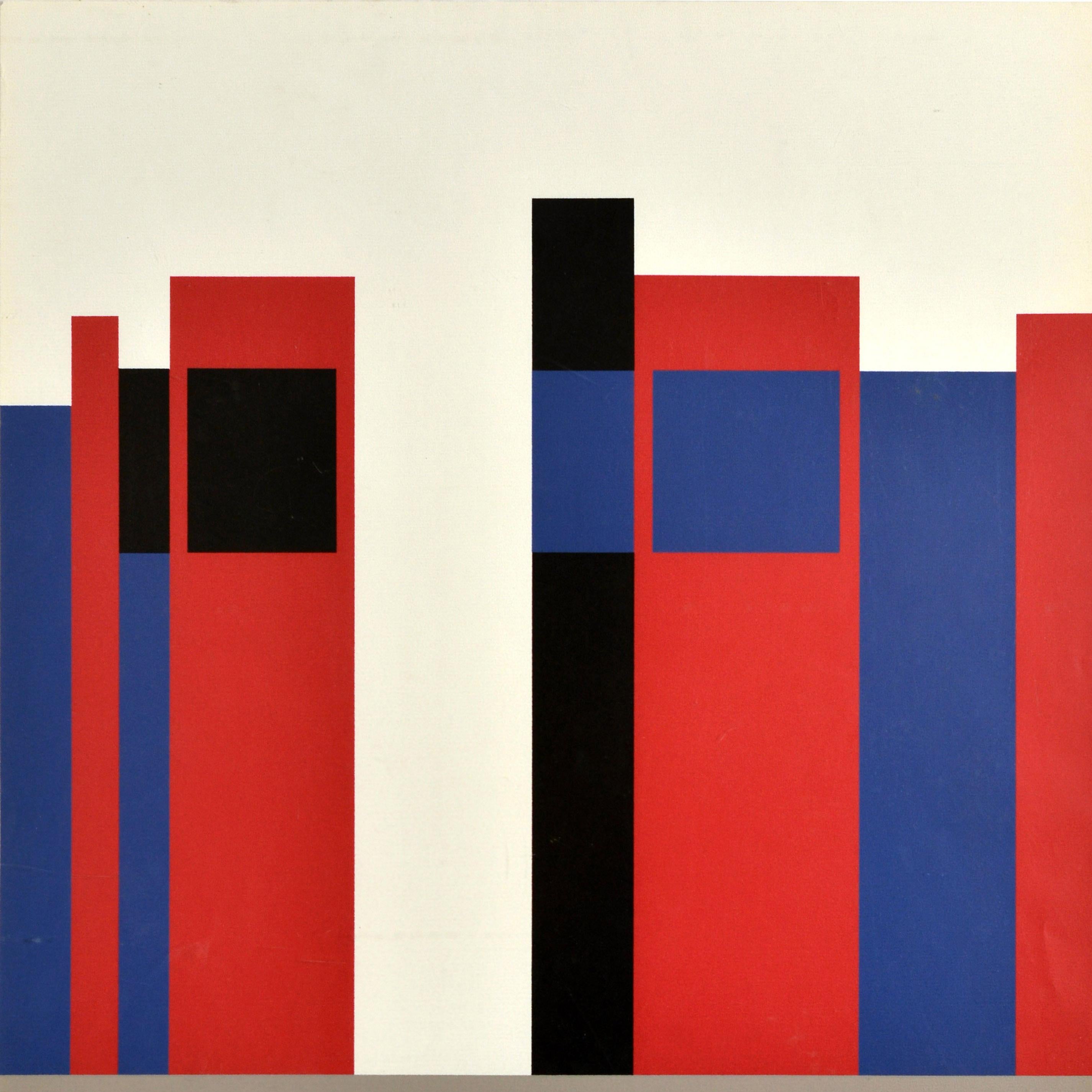 Mid-Century moderno Poster pubblicitario originale d'epoca Restituzione urgente del libro della biblioteca Tom Eckersley in vendita