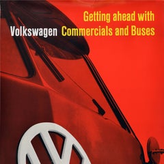 Original Vintage Advertising Poster Volkswagen Commercials And Buses WV Kombi