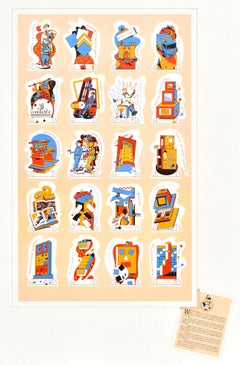 Original Vintage Advertising Poster Wiggins Teape Paper Company Papermaker