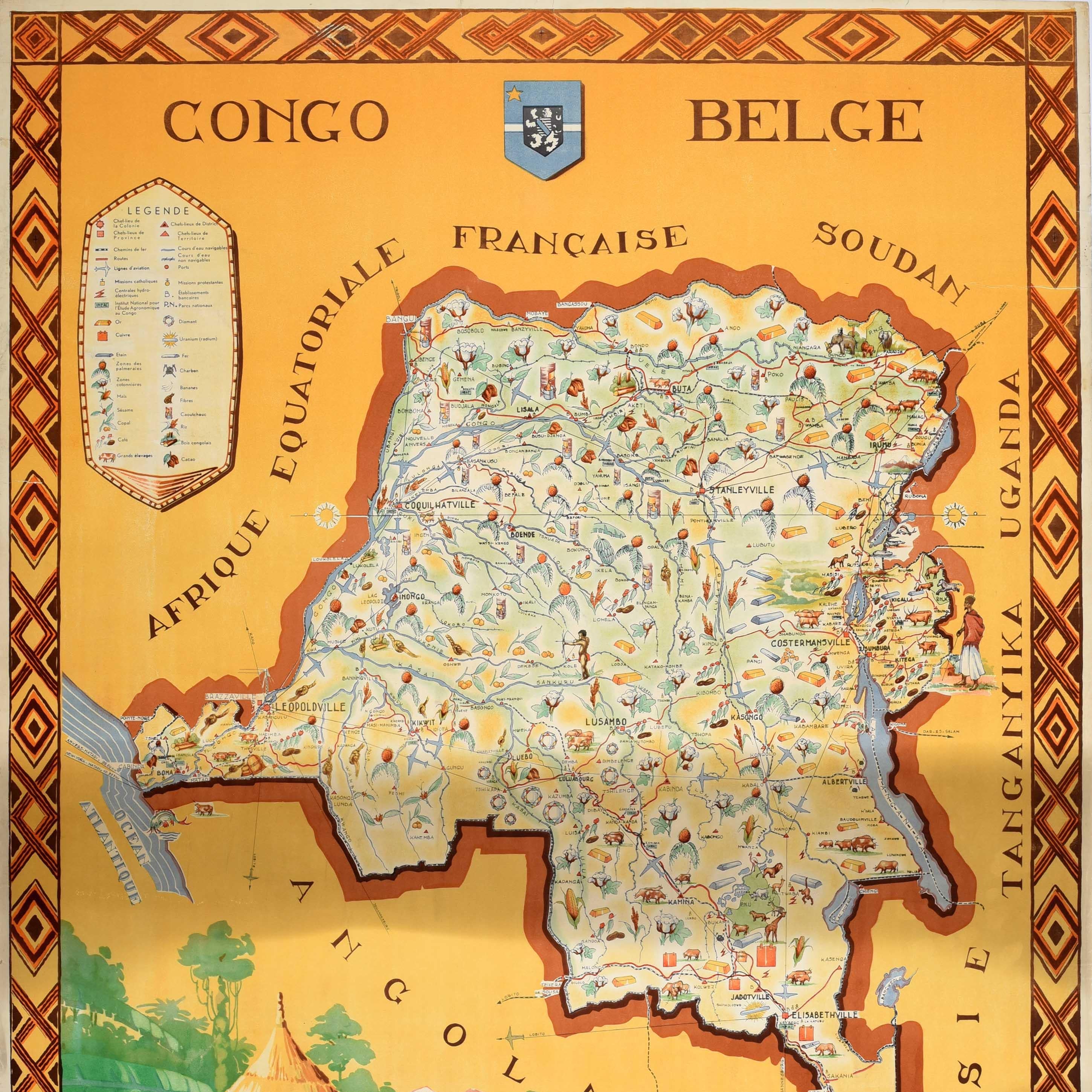 carte du congo belge