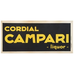 Original Vintage Alcohol Poster for Campari Liquor 1921 by Leonetto Cappiello