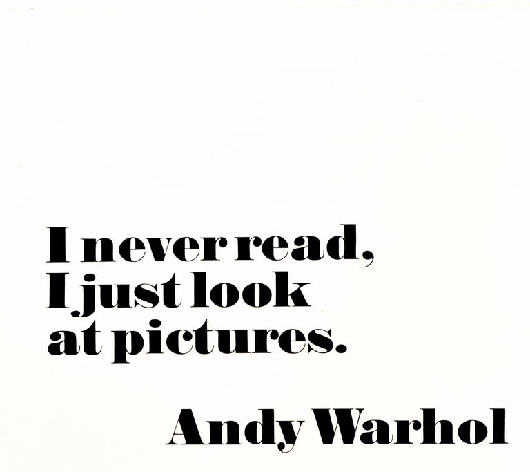 andy warhol quote poster