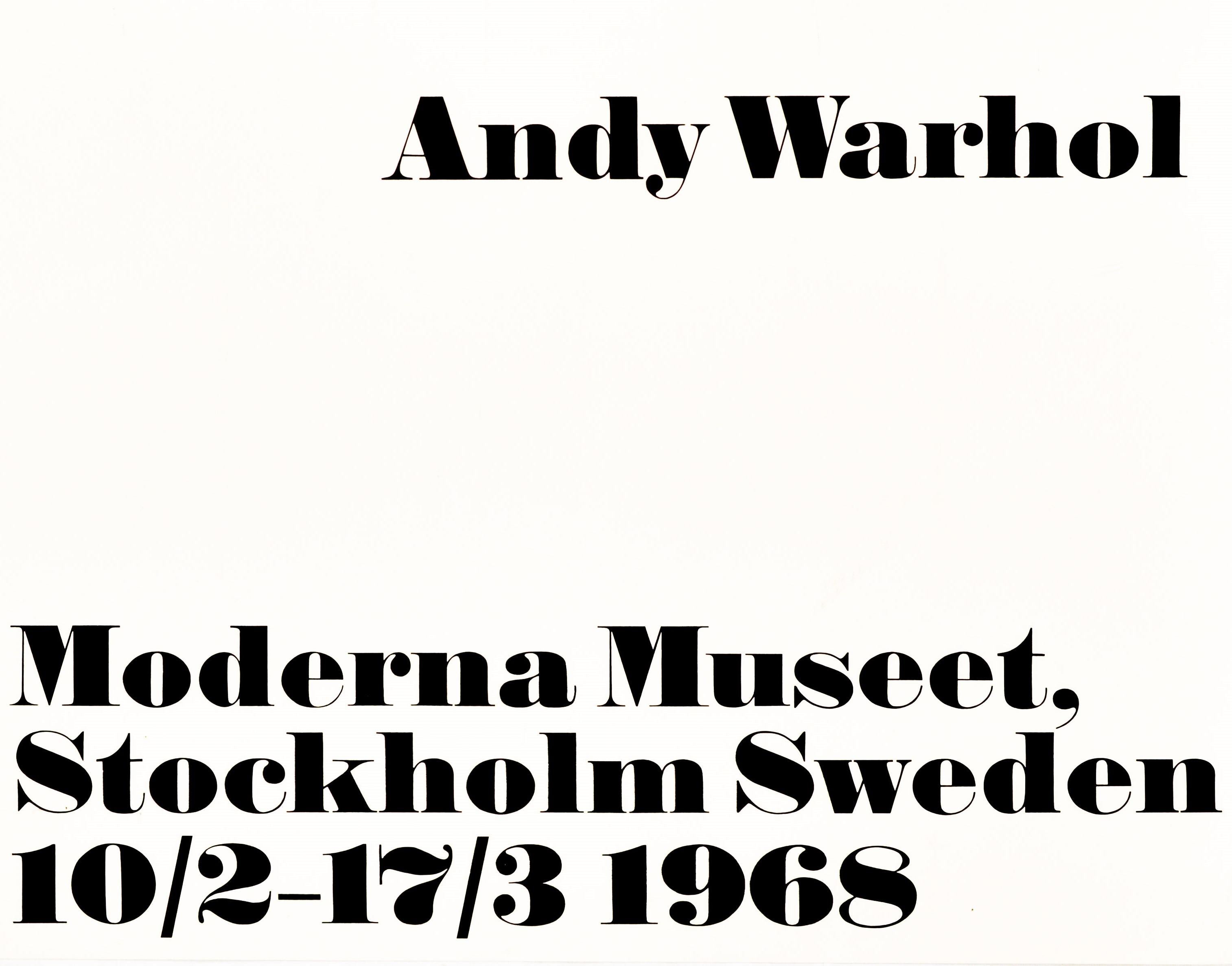 Suédois Affiche vintage originale - I Never Read I just Look At Pictures, citation d'andy Warhol