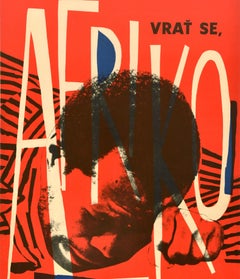 Original Vintage Anti Apartheid Movie Poster Come Back Africa Lionel Rogosin