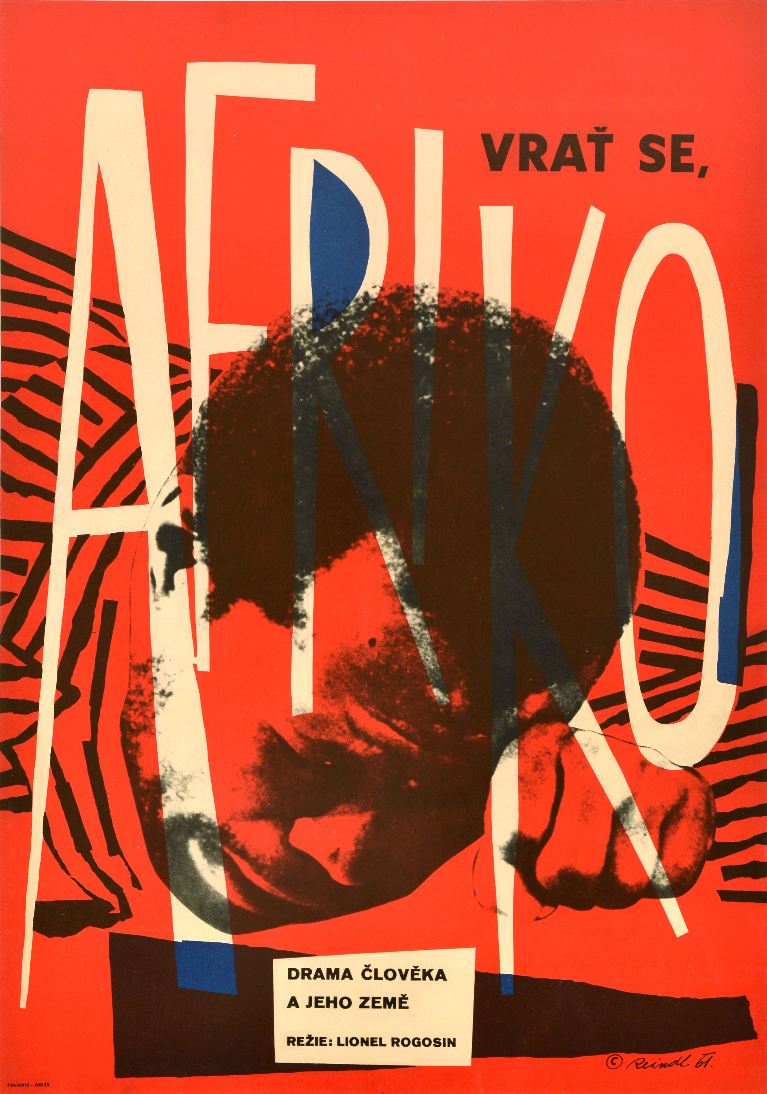Original Vintage Anti Apartheid Movie Poster Come Back Africa Lionel Rogosin