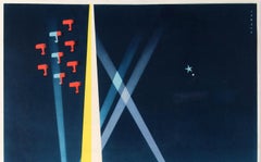 Original Vintage Art Deco Poster New York World's Fair Ft Modernist Architecture