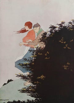 Original Vintage Art Deco Print by Margery Lawrence, 1921.