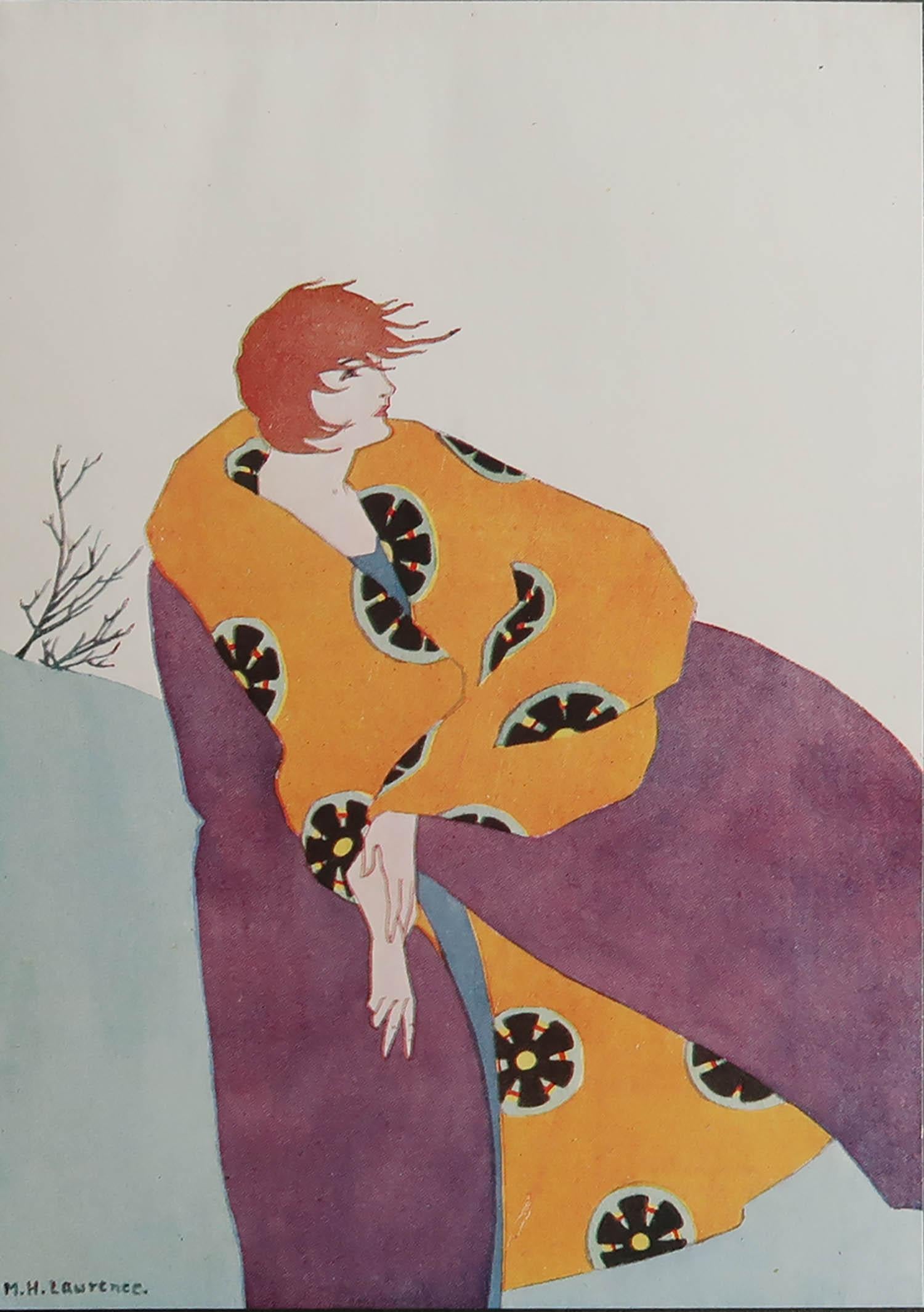Wonderful image by Margery Lawrence

Tipped in plate. On green card

Lithograph. 

Published 1921

The measurement given is the card size not the actual printed image.

