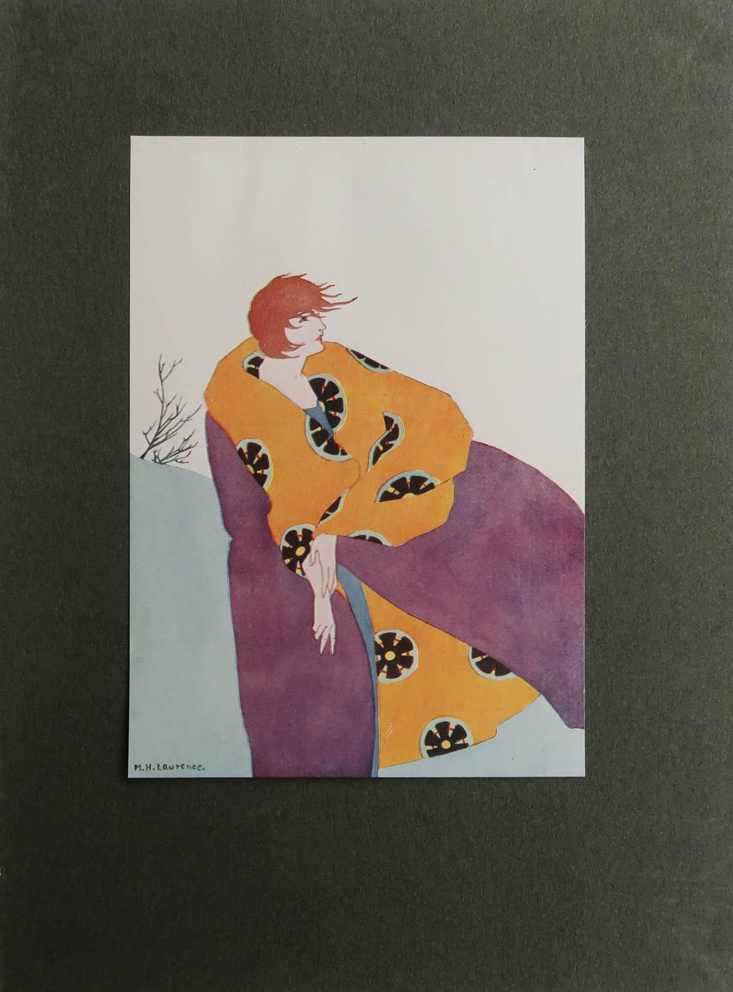 Other Original Vintage Art Deco Print by Margery Lawrence, 1921.