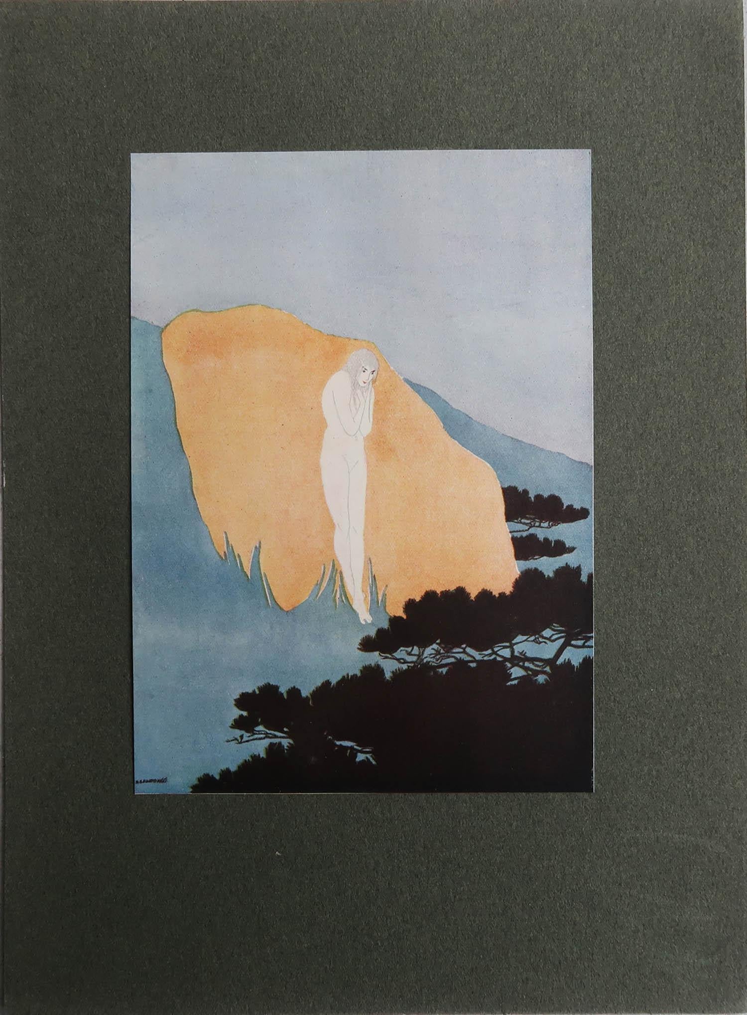 Autre Impression Art déco originale de Margery Lawrence, 1921. en vente