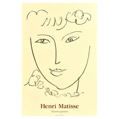 Original-Vintage-Werbeplakat, Vintage-Kunstausstellung, Henri Matisse La Pompadour