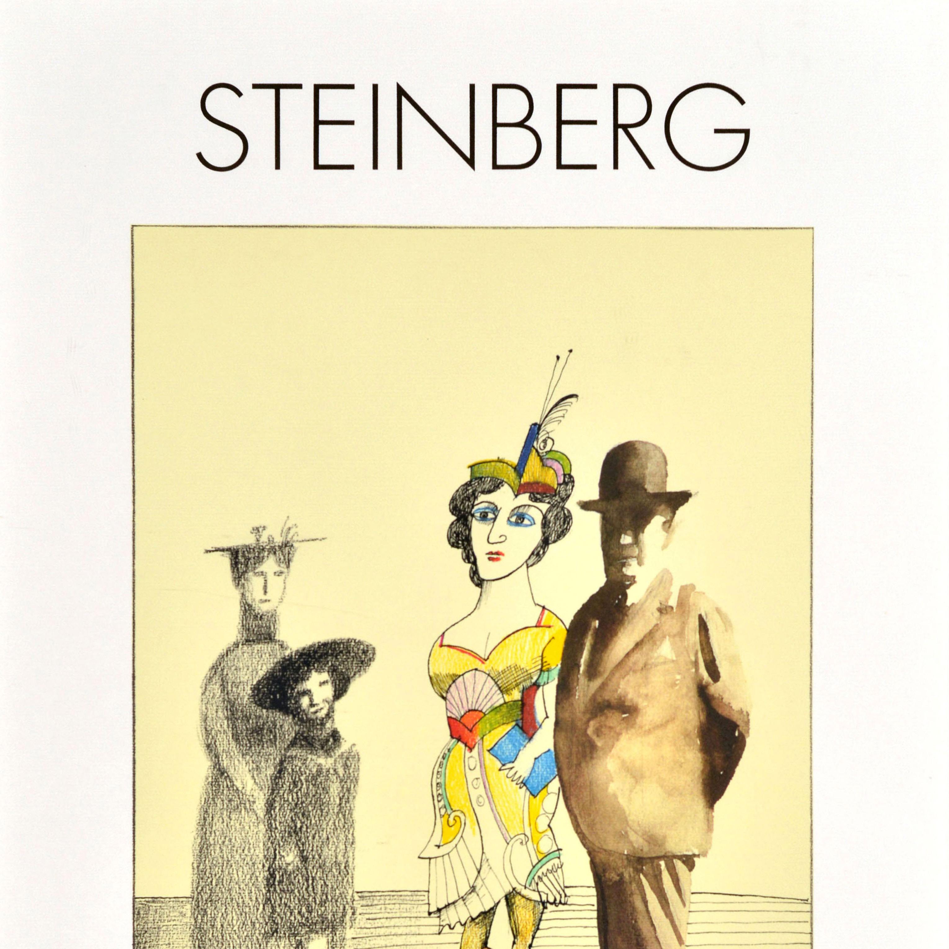 Francese Poster pubblicitario per mostra d'arte originale d'epoca Steinberg Fondation Maeght in vendita