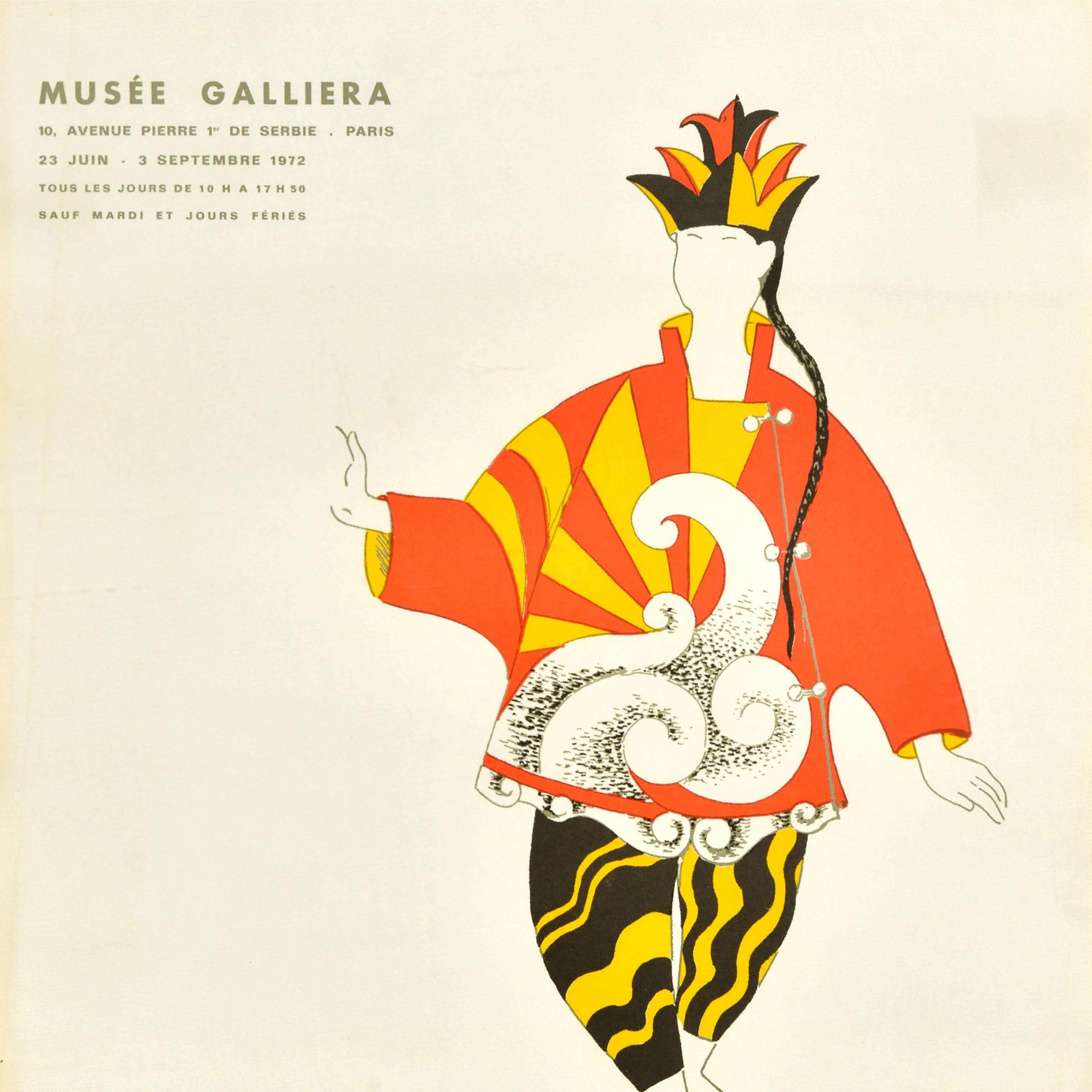 Francese Poster d'arte originale d'epoca Diaghilew Picasso Hommage Chinese Parade in vendita