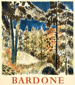 Original-Vintage-Kunstausstellungsplakat Guy Bardone Galerie Marcel Guiot Forest