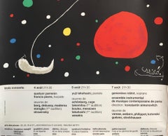 Original Vintage Art & Exhibition Poster Joan Miró Nuits De La Fondation Maeght