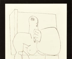 Original Vintage Art Exhibition Poster Le Corbusier Copenhagen Modernist Design