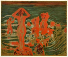 Original Vintage Art Exhibition Poster Mikhail Larionov Retrospective Avantgarde