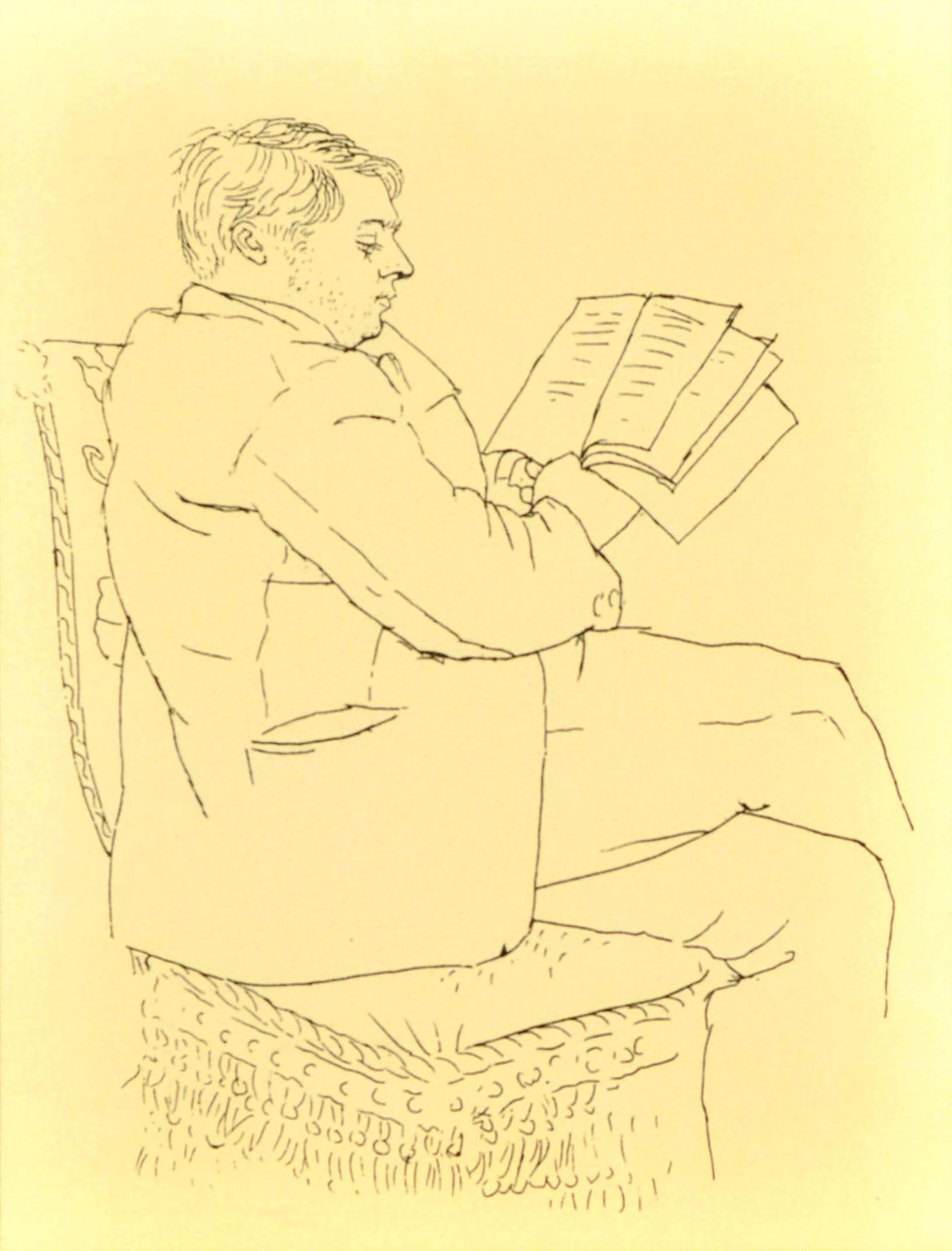 Manifesto d'epoca originale della mostra Meeting Pierre Reverdy and his friends / a la rencontre de Pierre Reverdy et ses amis Picasso Braque Laurens Gris Leger Matisse Modigliani Manolo Gargallo Derain Chagall Giacometti Miro con un disegno di