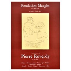 Original Vintage Art Exhibition Poster Pierre Reverdy And His Friends Picasso