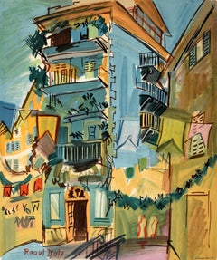 Original Vintage Art Exhibition Poster Ville De Nice Raoul Dufy Fauvism Mourlot