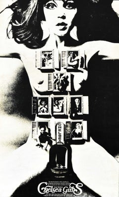 Original Vintage Arthouse Cinema Poster Andy Warhol Chelsea Girls Avant Garde