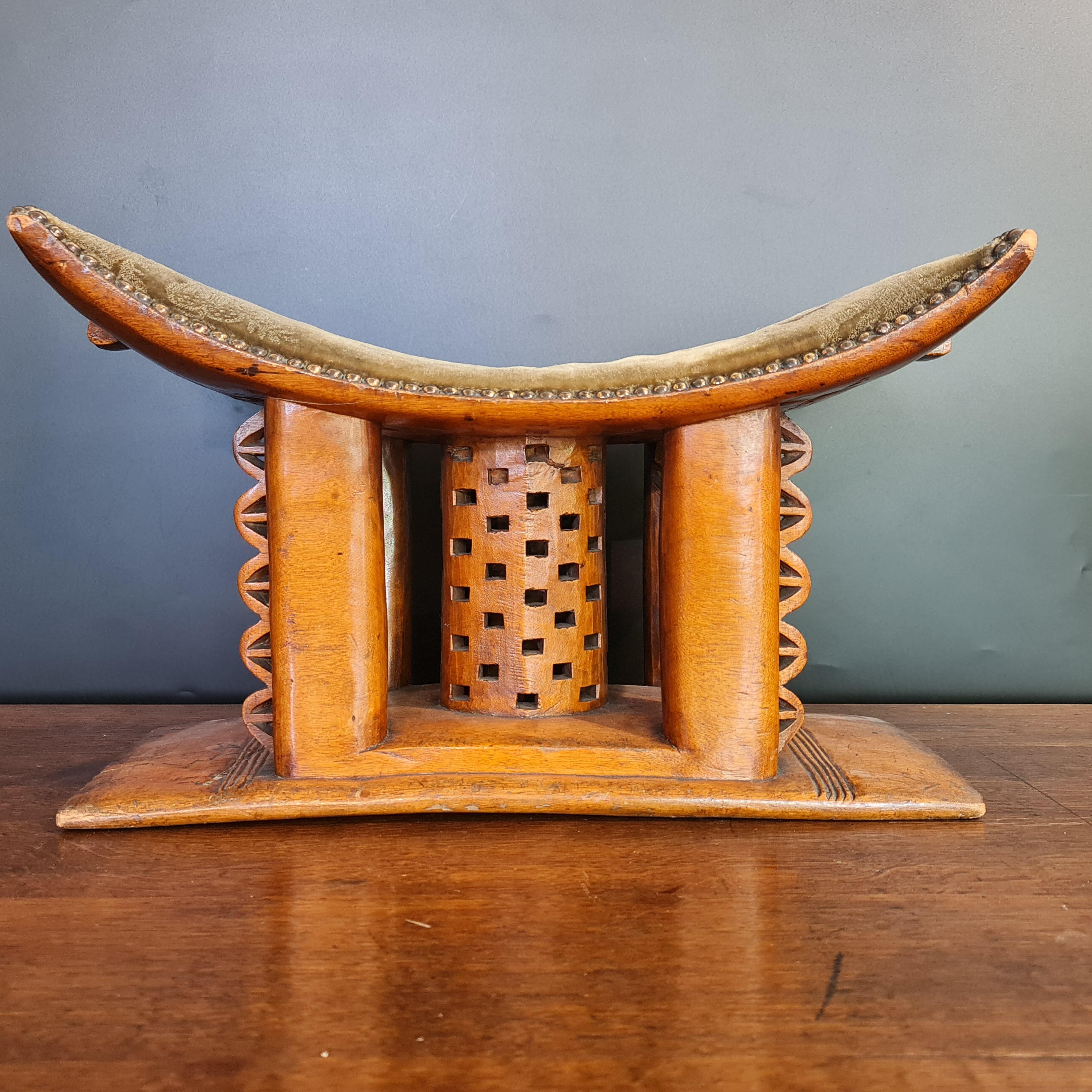 Lovely  Ashanti stool with good colour and patina dating to around 1920. These stools were status symbols and wre typically carved out of a single block of wood. 