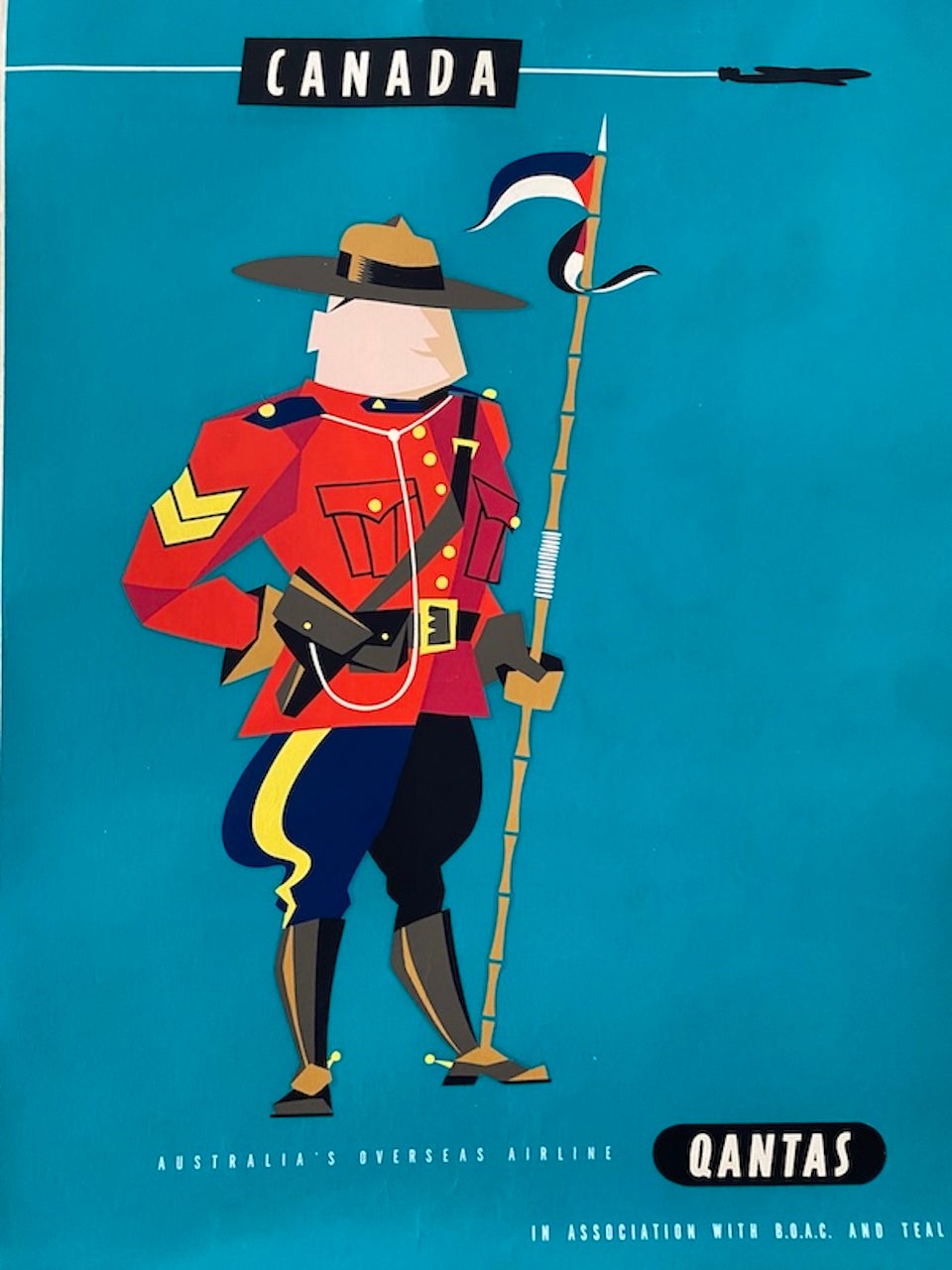 Original Vintage Australian Travel Poster, c. 1959 "Canada"
