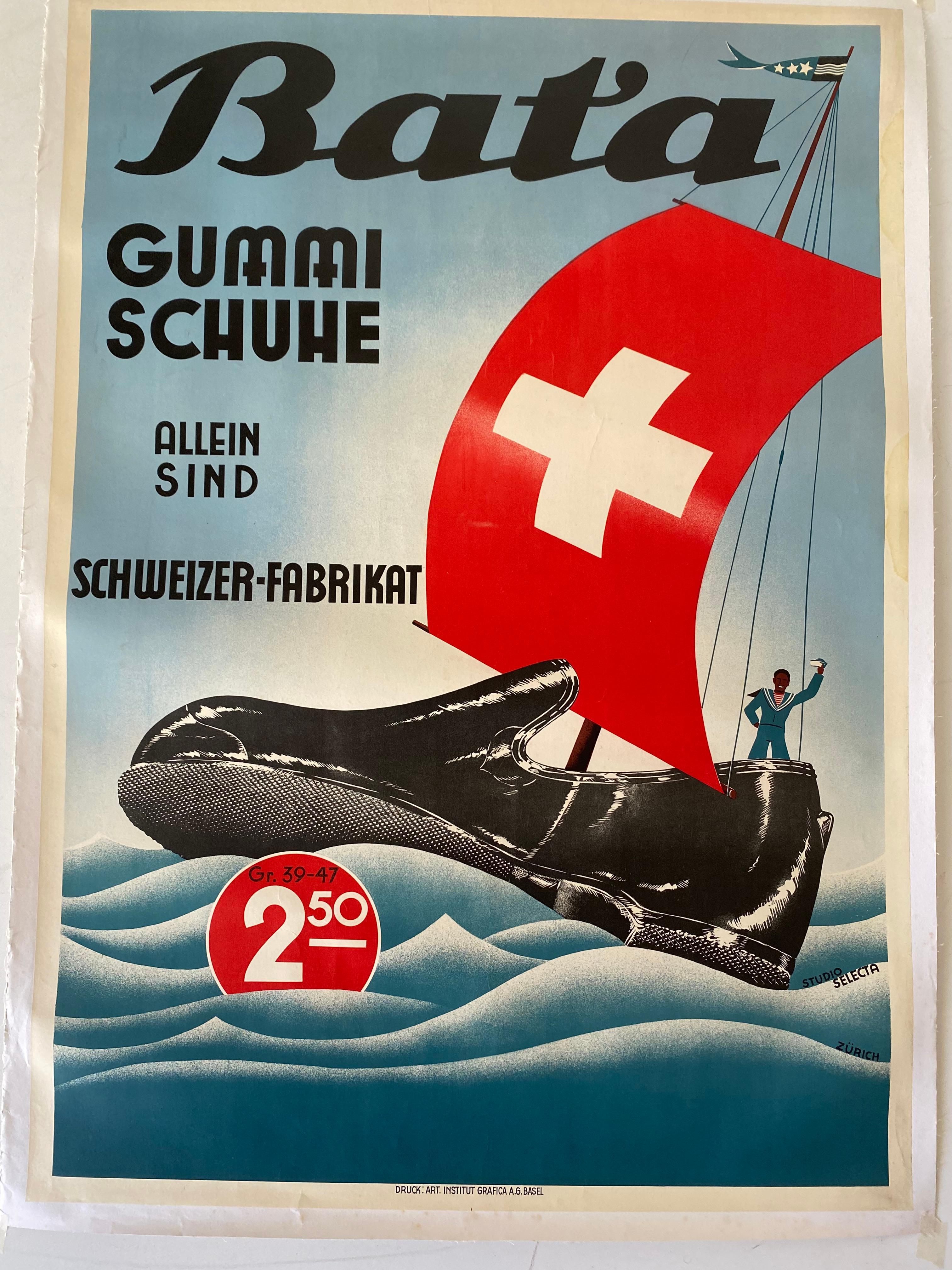 Póster Publicitario Vintage Original en Lienzo de 