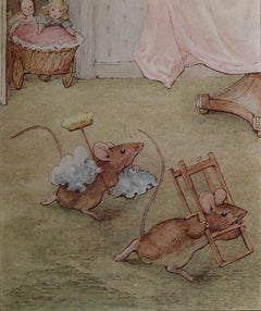 Original Vintage Beatrix Potter Print. Peter Rabbit And Friends C.1905