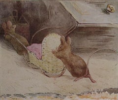 Original Vintage Beatrix Potter Print. Peter Rabbit And Friends C.1905