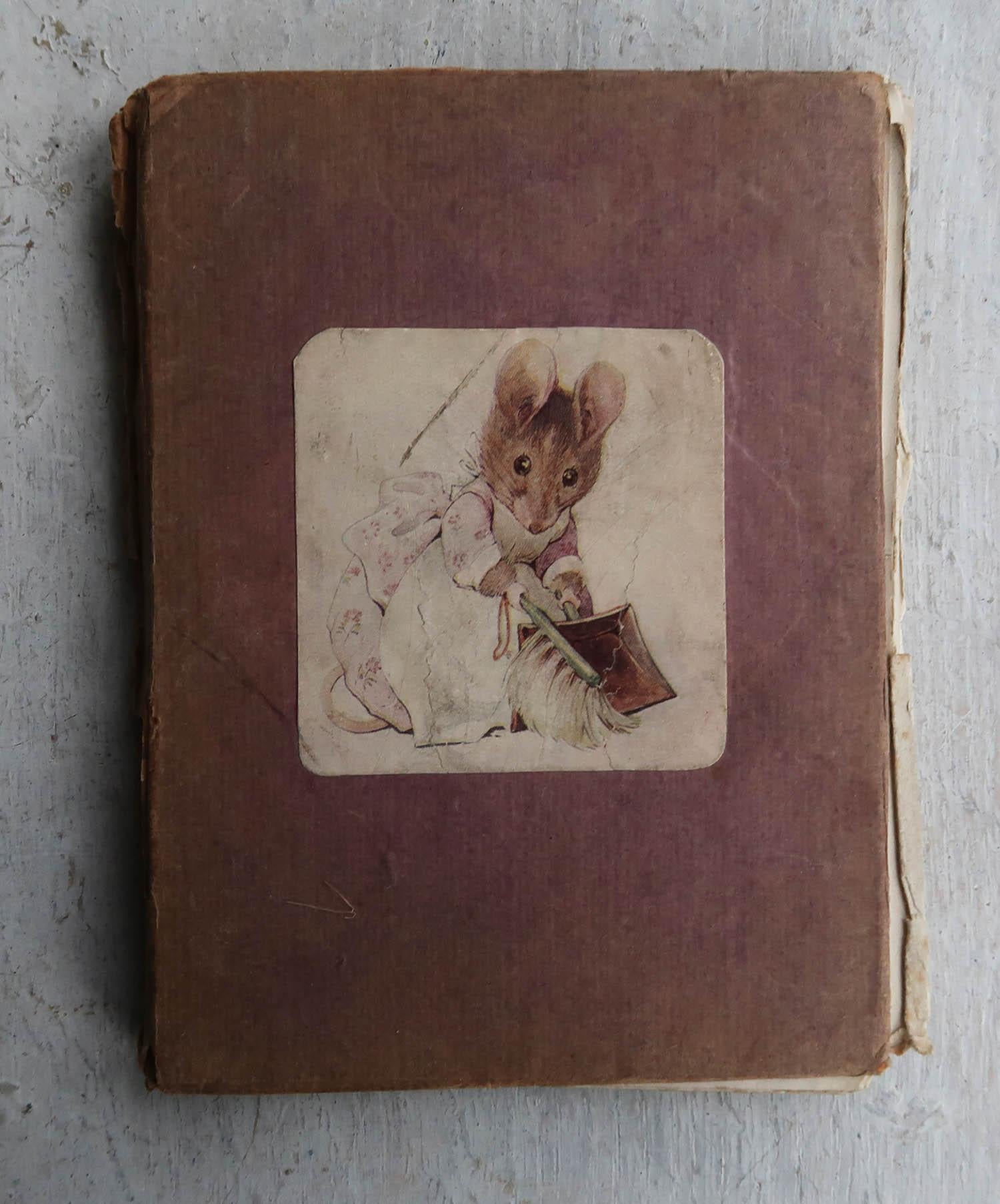 British Original Vintage Beatrix Potter Print. Peter Rabbit And Friends C.1905